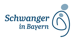 Logo: Schwanger in Bayern. Logo: Schwanger in Bayern.